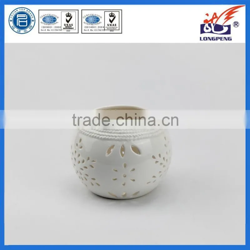Ceramic Snowflake Tealight Candle Holder Candle Lantern Candlesticks For Home Decor