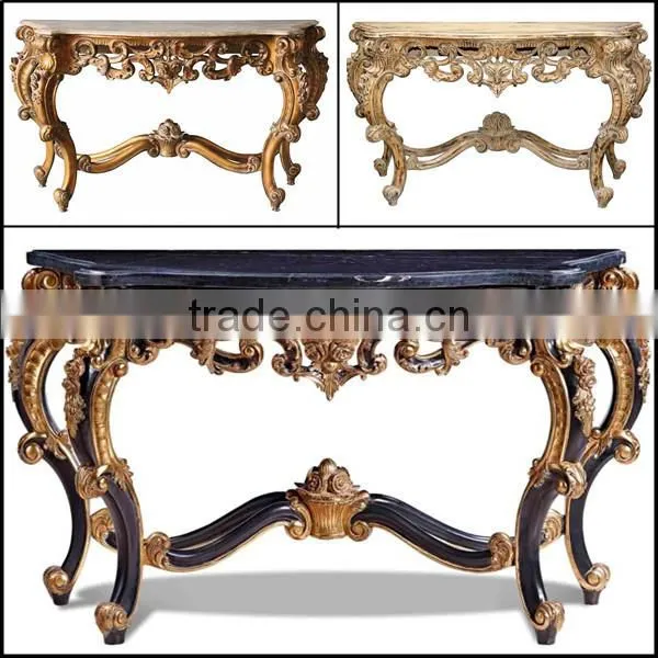 French Style Living Room Furniture Console Table and Wall Mirror