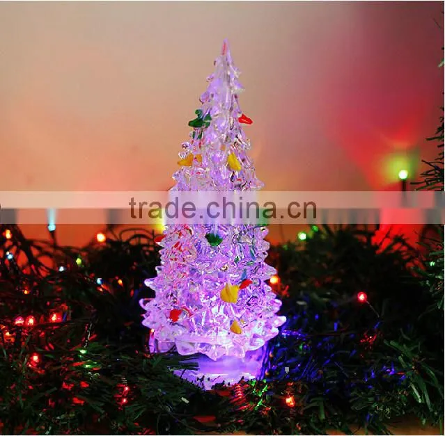 craft plastic acrylic new popular christmas tree led lighting decoration