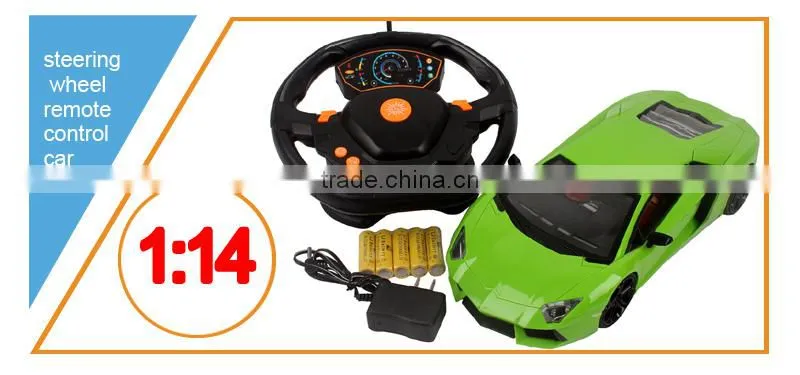 2015 hot sale 1:14 4-ch steering wheel rc cars sale ,china toys