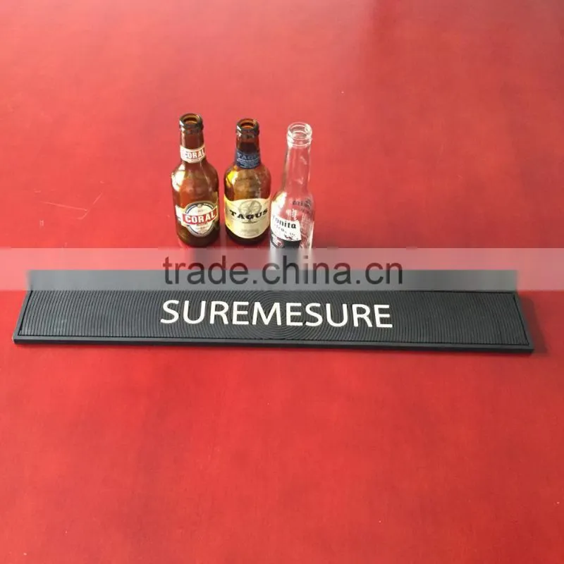 factory price 3D logo printed pvc bar mat