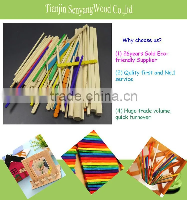 colorful DIY toys craft wooden ice cream sticks
