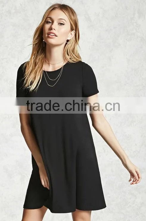 Woman Loose Short Sleeve Casual Dress