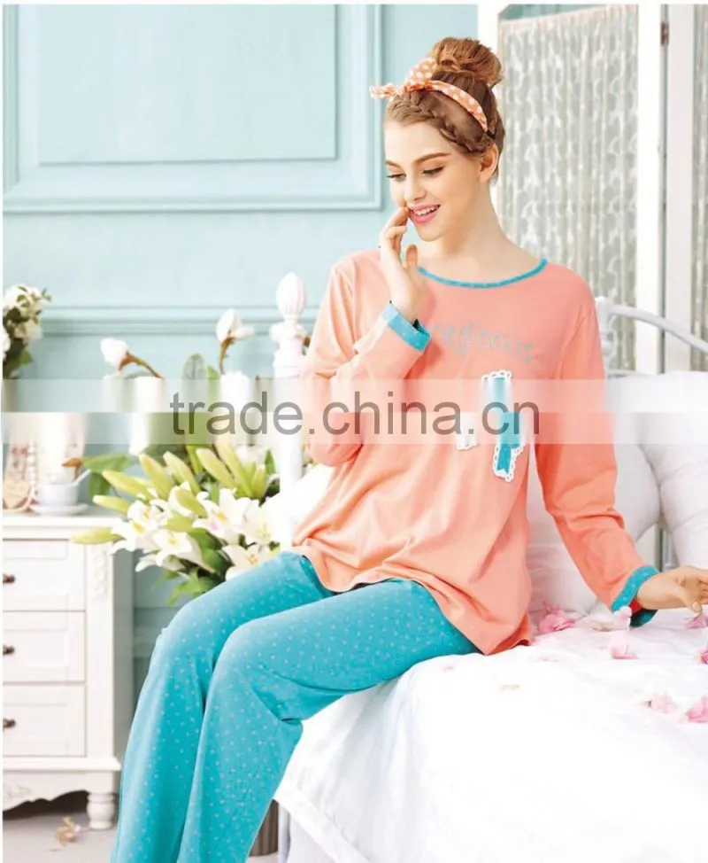 girl's clothes , cotton long sleeve Girl's sleepwear T-shirt,custom fashion t shirt for girls