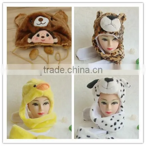 2013 Soft and Warm Cute Winter Faux Fur Animal Hat For Kids/ Animal Hat IN STOCK