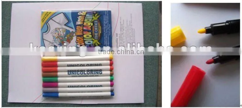 kearing brand permanent fabric marker with many colors,FM10