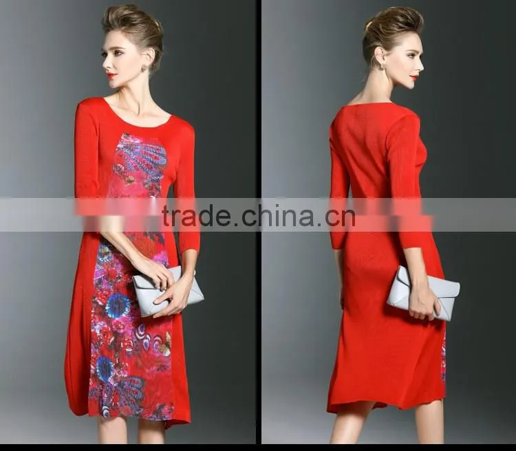 Hot design wholesale women pleated tie dye maxi dress