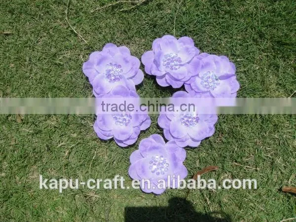 2015wholesale flower fabric sequined beaded flower,flower