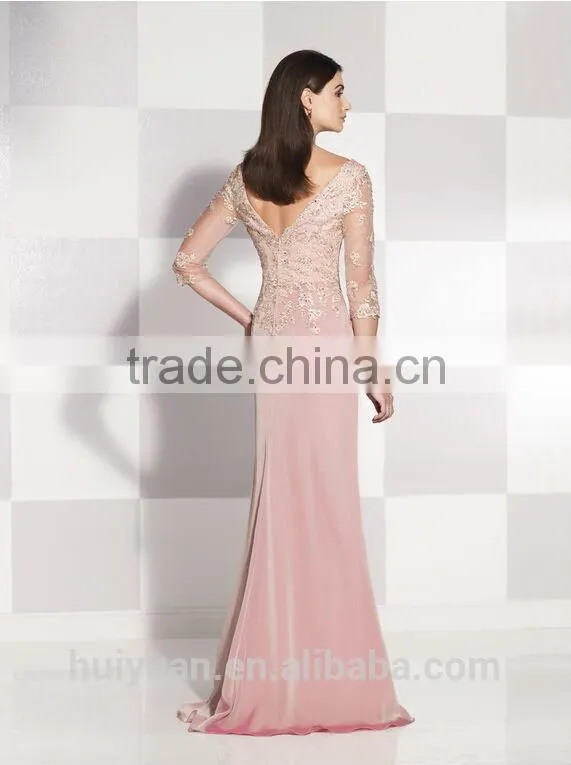 pink paret long sleeve women casual one piece dress