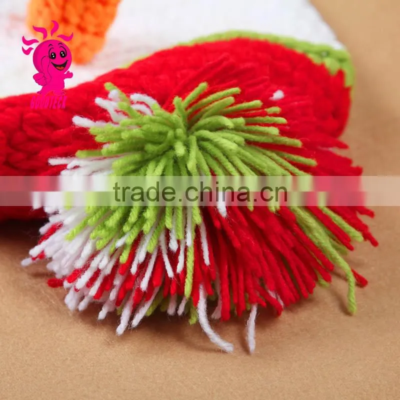 Hot sale christmas baby wool hats, Color matching hats
