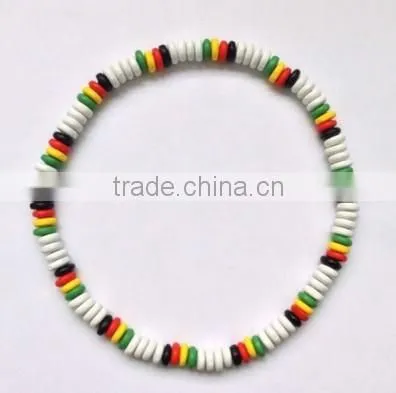 hiphop wooden reggae rasta bracelets necklace jewelry coco wood bead bracelet necklace jewelry