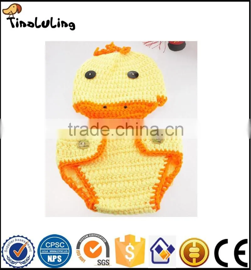 NPT38 Tinaluling woolen baby photography prop duck 2pcs photo props for newborn