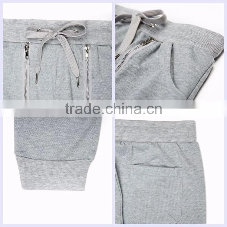 2017 factory direct custom 100% polyester sweat pants slim fit men latest design pants