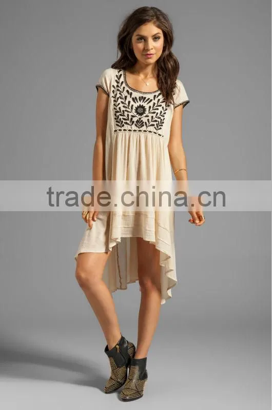 2014 New fashion ladies middle east tunic dress