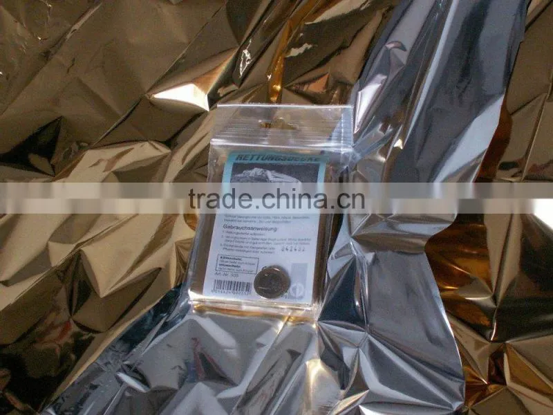First Aid Use Foil Silver Gold Thermal Disposable Medical Emergency Blanket