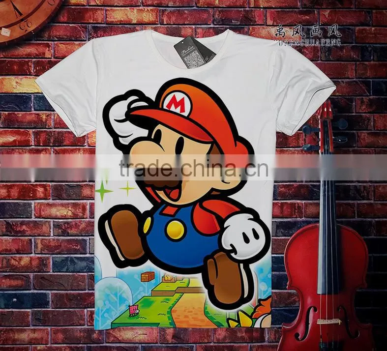 Super Mario Bro Fancy Cosplay Game Cartoon Anime T shirt ( S-XXXL )