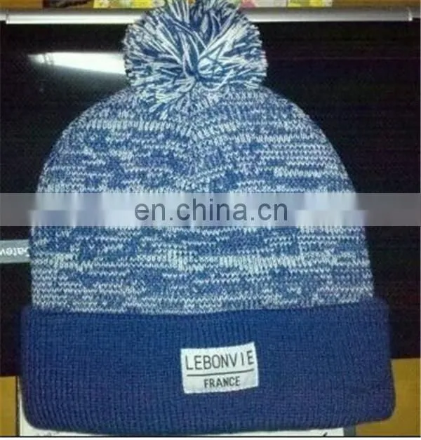 Custom Acrylic Knit Speckled Beanie Hat