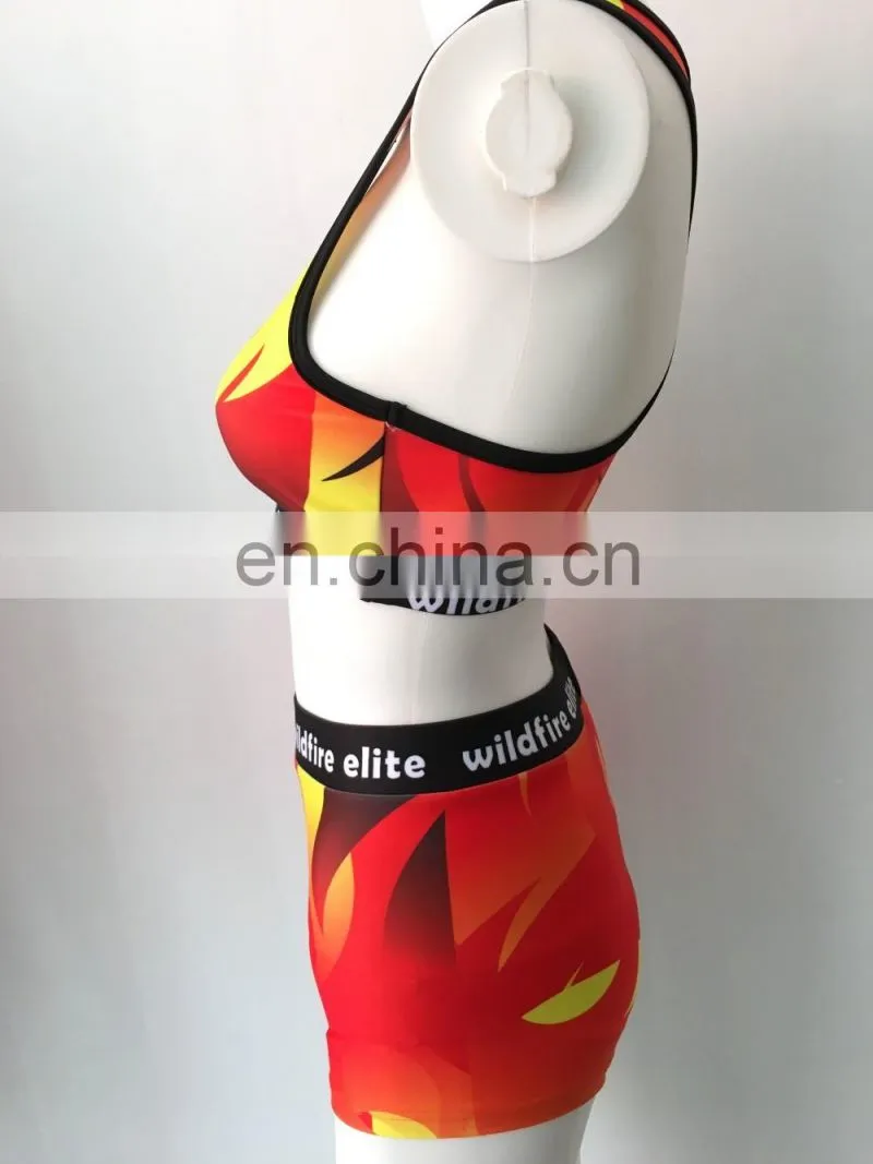 Colorful design school girl dance costumes exercise clothing for children dance shorts