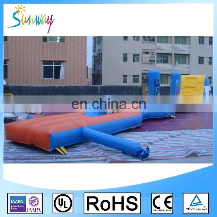 Giant Inflatable Water Obstacle Course With Blower For Sale