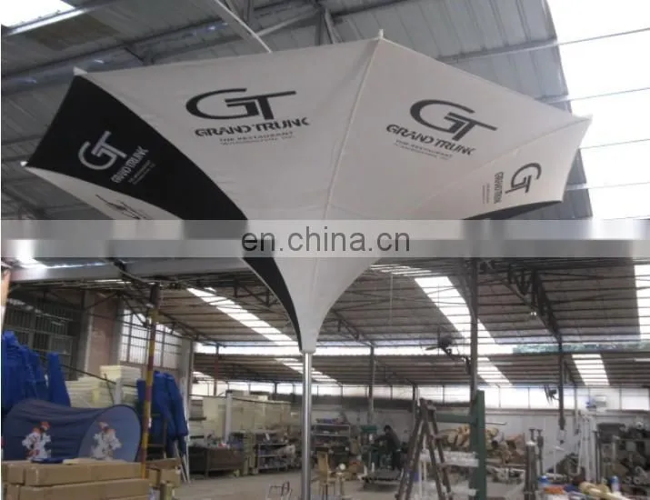 hot sale elegant flower umbrella, LED tulip umbrella for coffe shop