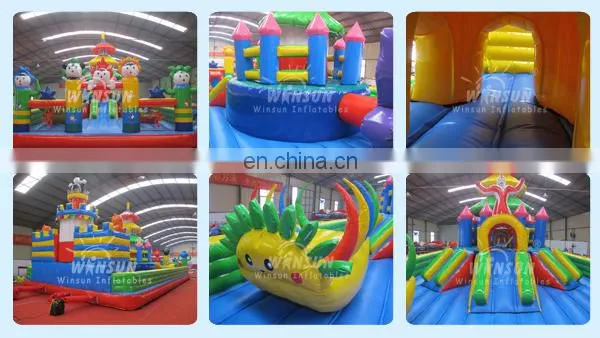 Inflatable air bouncer games ocean theme trampoline park