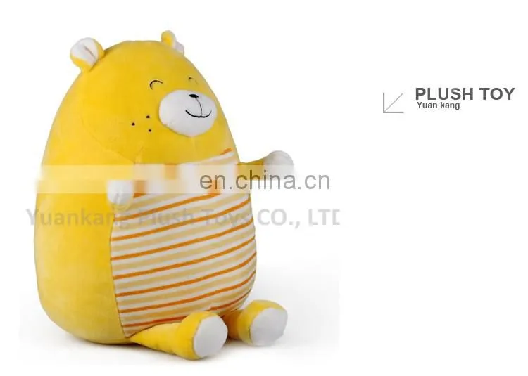 Cute fat bear stuffed animal ball toy/bear emoji plush pillow