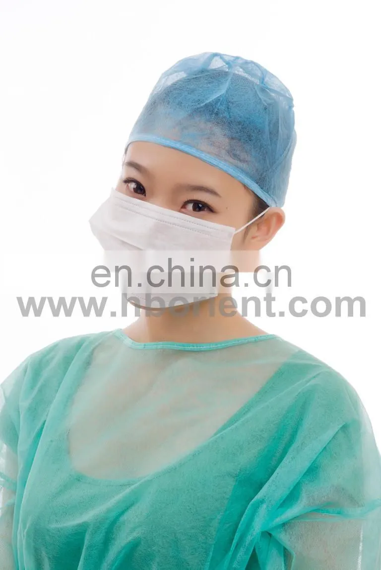 Surgeon dustproof PP 2 ply 3 ply face mask with earloop