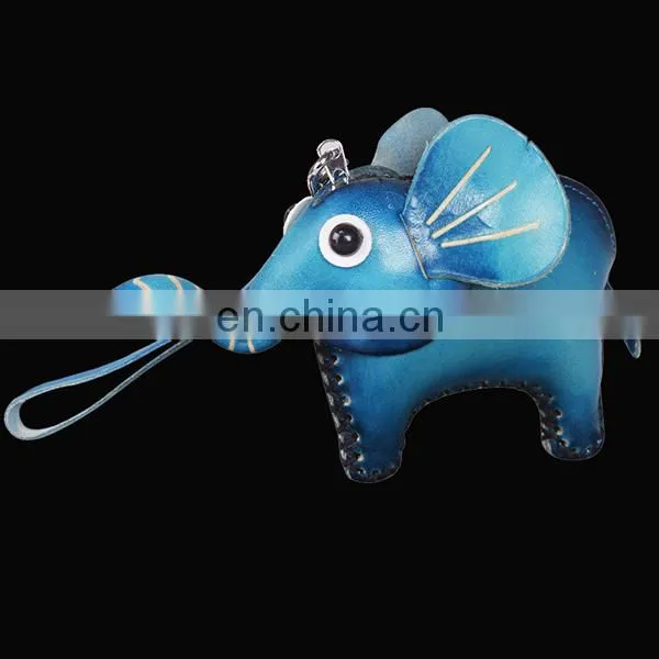Cute Animal Elephant zipper key chain genuine leather pocket Coin Purse MCP-0001