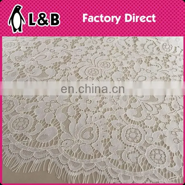 Polyester Embroidery Knit Tull Mesh Fabric