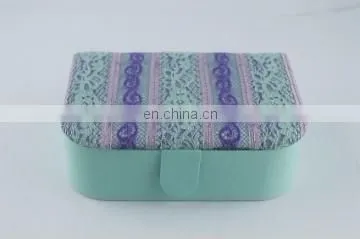 Turquoise personality jewelry box with mirror