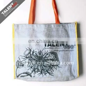 custom private silk screen printing fabric Shopping Bag