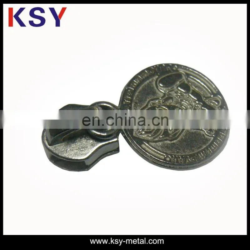 Shiny gold metal zipper puller wholesale
