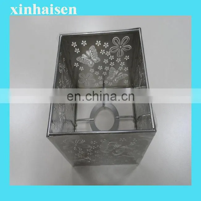 unique modern etching stainless steel table lamp with beautiful outlook