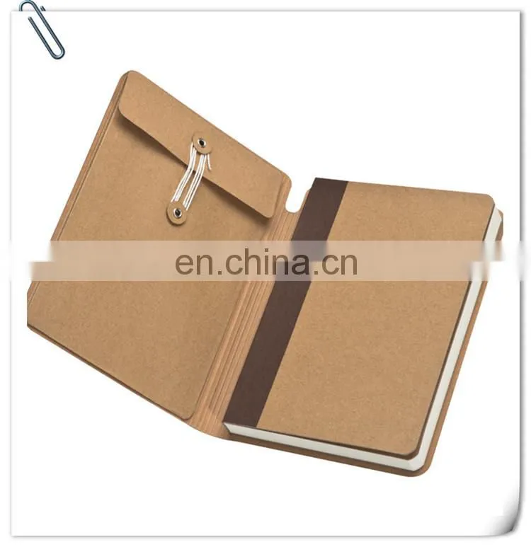 new eco-friendly recycled 70sheets notebook orgnizer set with file pocket