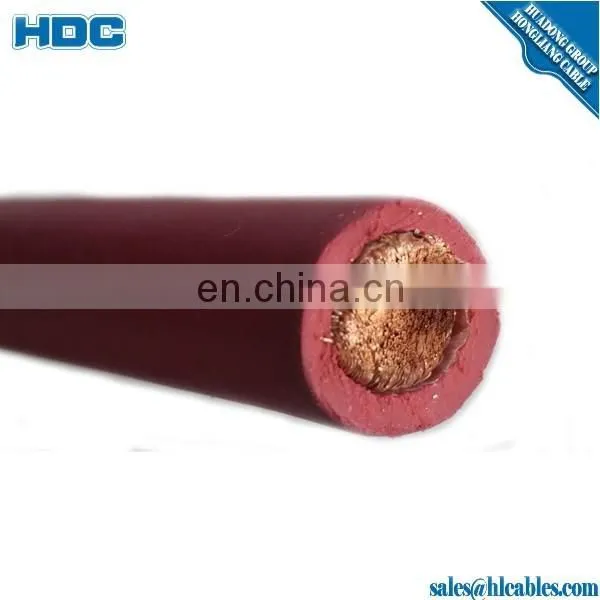 Flexible Welding cable double insulated black orange 450/750V 16 25 35 50 70 95 mm2 Rubber Compound Insulation Material