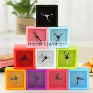 Candy and square shaped digital Silicone desk clock
