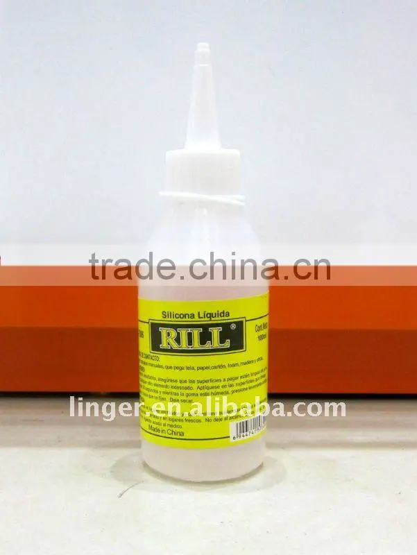Transparent liquid silicone colla