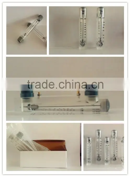 acrylic panel mounted flow meter for clean water