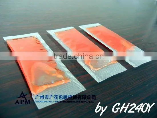 4 sides sealing, shampoo packing machine