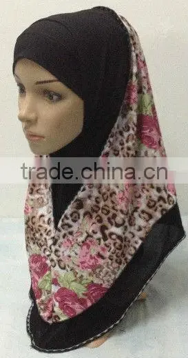 A498 Popular Newest ITY TWO LAYERS al amira 2pcs MUSLIM HIJAB