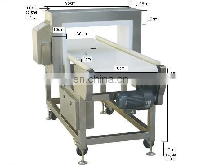 Liyi PLC Control Conveyor Belt Cloth Garment Needle Metal Detector