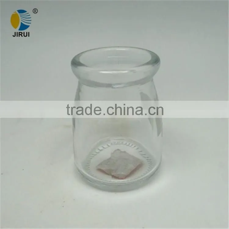 100ML glass pudding jar with high quality