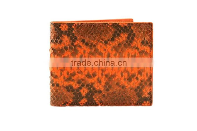 Custom Logo High Quality Genuine Real Python Snake Skin Leather Travel Card Holder Wallet