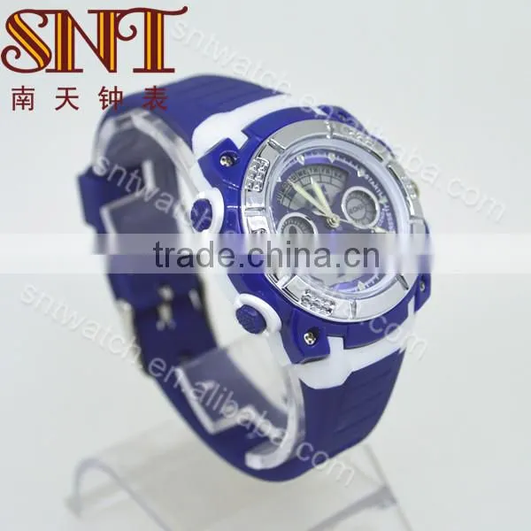 Hot sale watch analogue-digital watch with PU band