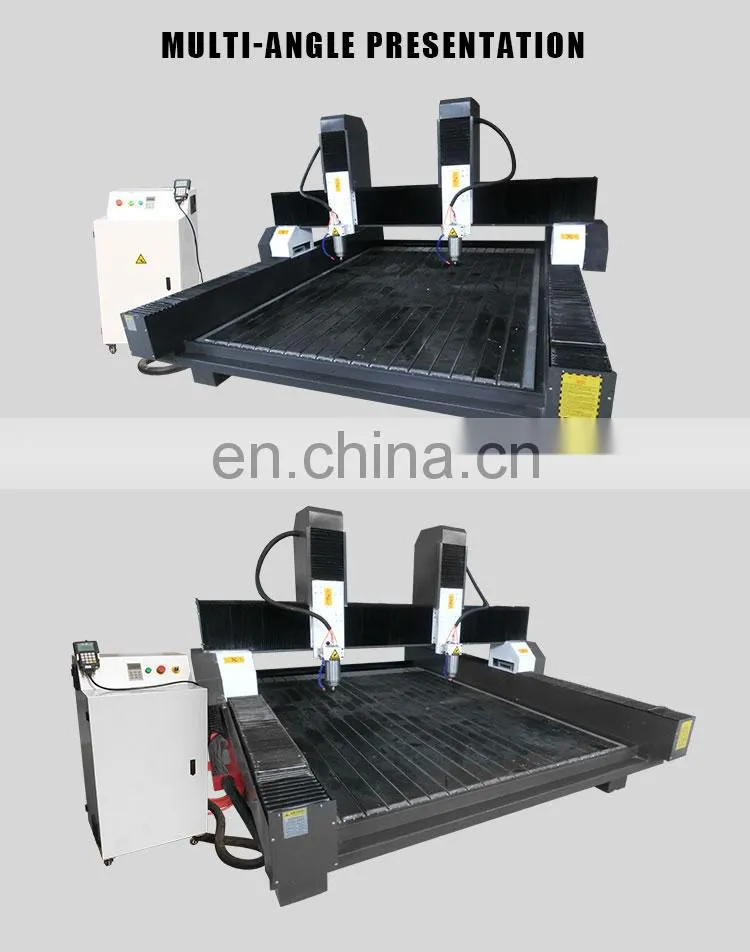 CNC Router Stone Working Machine 1325 CNC Stone Carving Router Machinery Headstone Engraver with Double Heads