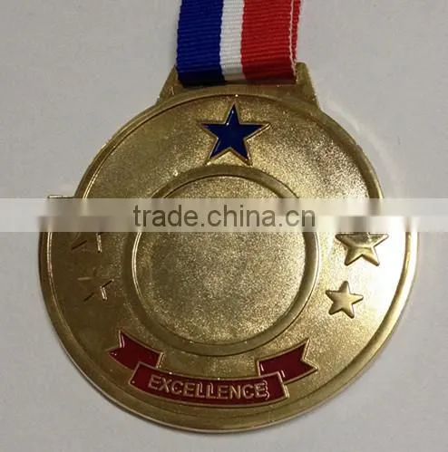 Metal medal/gold plating blank medal/the pin glory