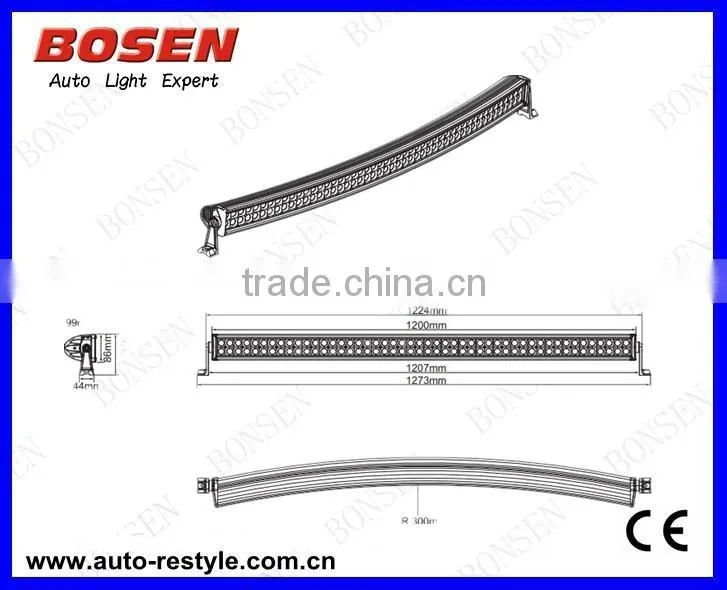 curved 4x4 off road truck 40 inch 240W cree chip 9-32V DC LED Light Bar/LED Driving Light Bar for ATV ,SUV,Trucks