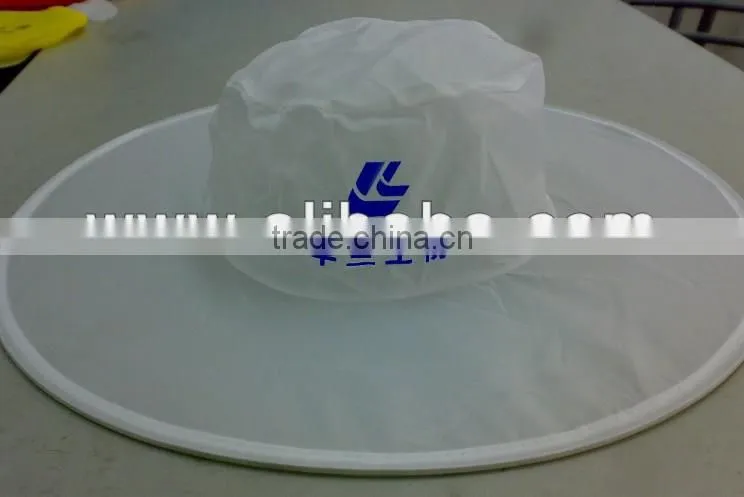 Foldable Promotional Cowboy Hat in 190T nylon, hats with print logo