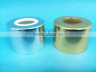Aluminum silver collar for aroma glass bottle