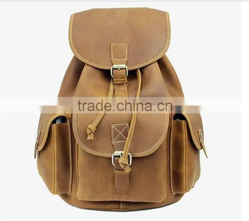 Crazy horse vintage style Cow leather for wallet